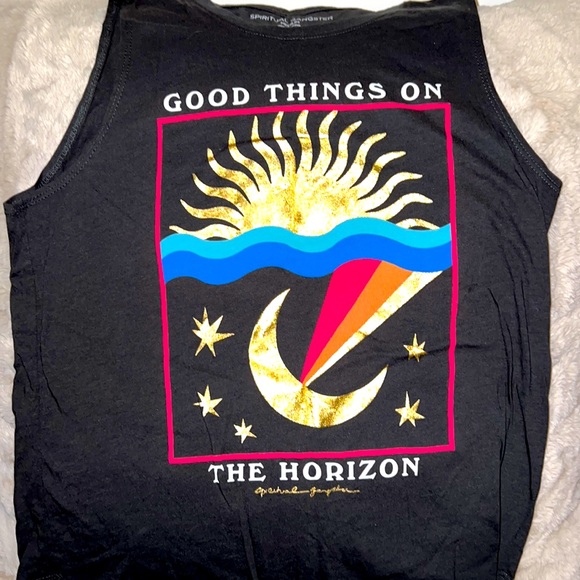 Spirtual Gangster Tops - Spiritual Gangster Tank Top “Good Things on the Horizon” Size Medium